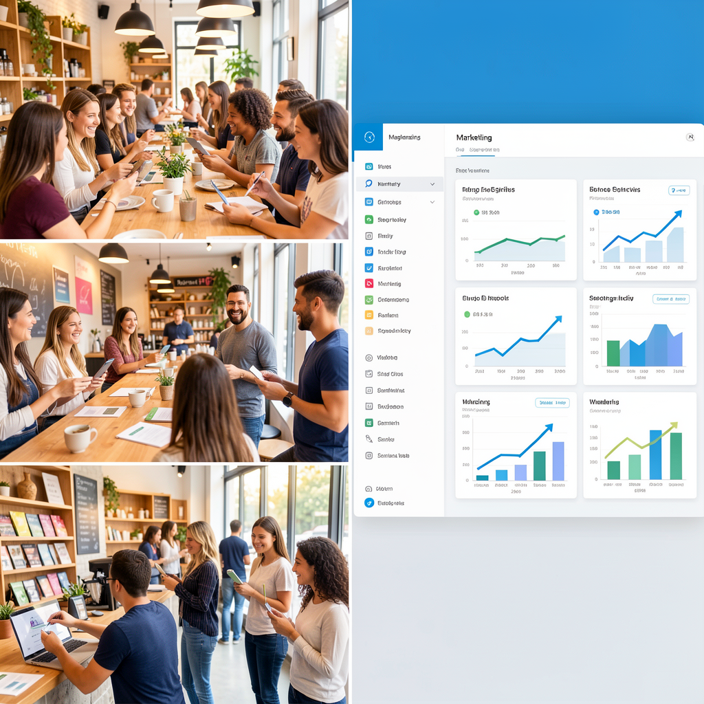Customers and marketing analytics dashboard